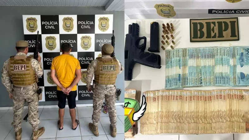 Ex-vereador do Piauí recebe liberdade provisória após ser flagrado com armas e R$ 40 mil