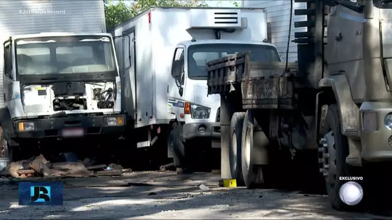 Exclusivo: Criminosos montam linha de produção para desmanchar caminhões roubados em SP