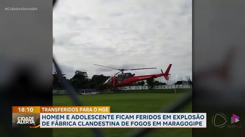 Explosão em fábrica clandestina de espadas na Bahia deixa duas pessoas feridas