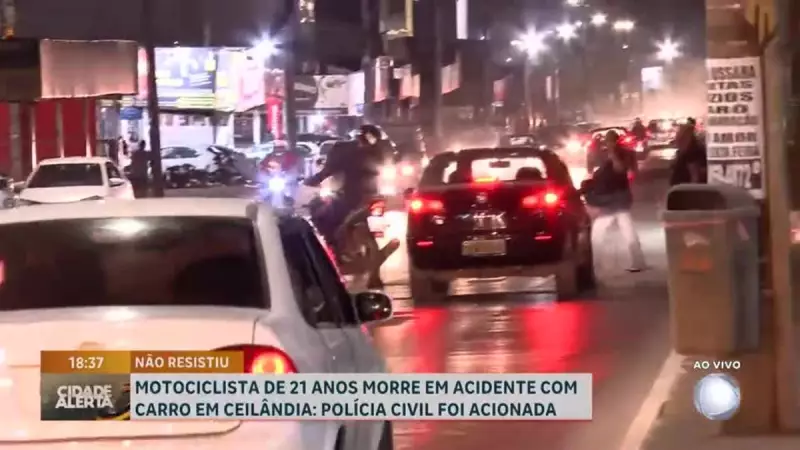 Falhas na sinalização causam acidente fatal em Ceilândia: vítima não resiste