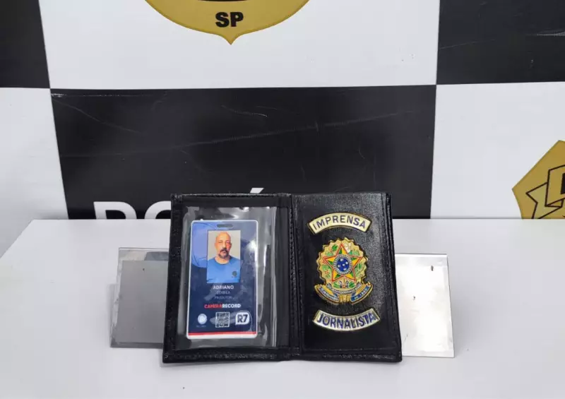 Falso jornalista é preso em SP após tentar extorquir comerciantes com crachá de TV