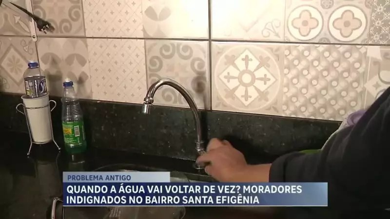 Falta d'água em bairro nobre de Belo Horizonte gera revolta entre moradores