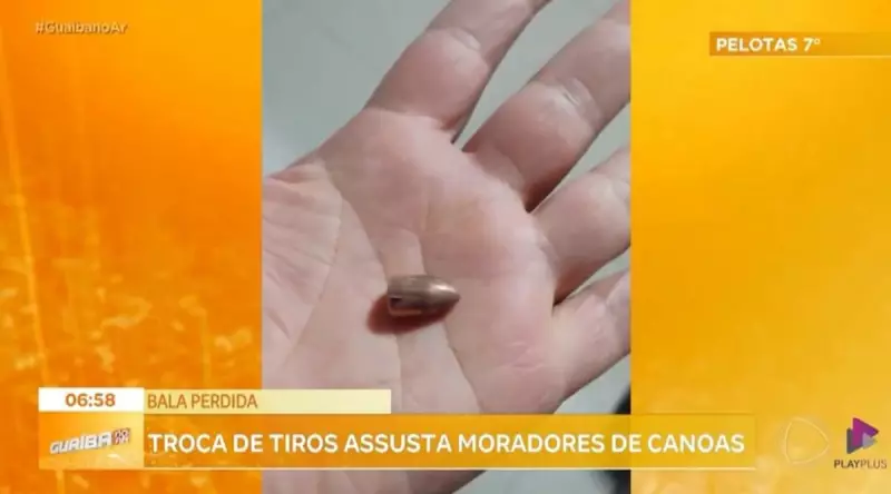 Família escapa por pouco de bala perdida durante tiroteio no Rio Grande do Sul