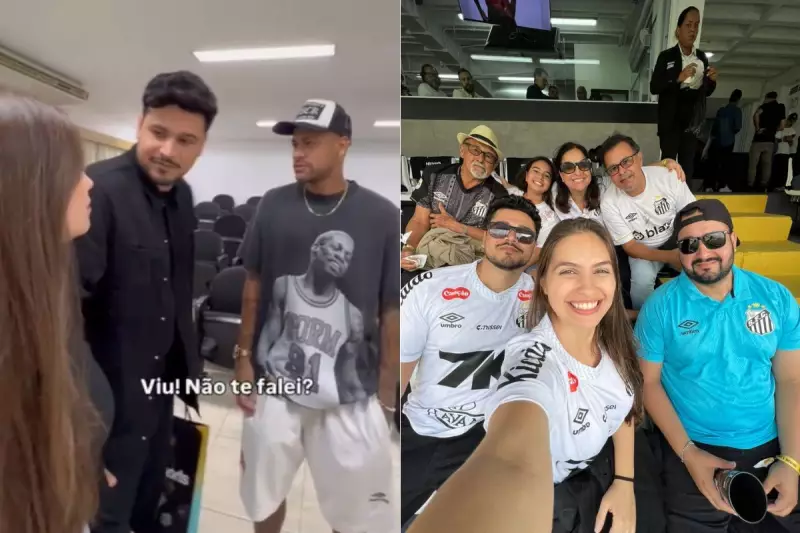Família Neysexual realiza sonho de conhecer Neymar após viralizar na web com torcida pelo Santos