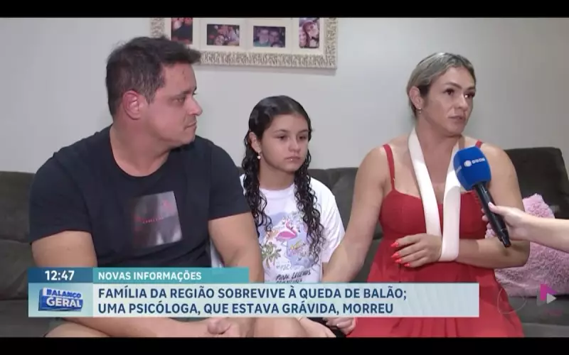 Família sobrevive a queda de balão em SP e relata momento de terror