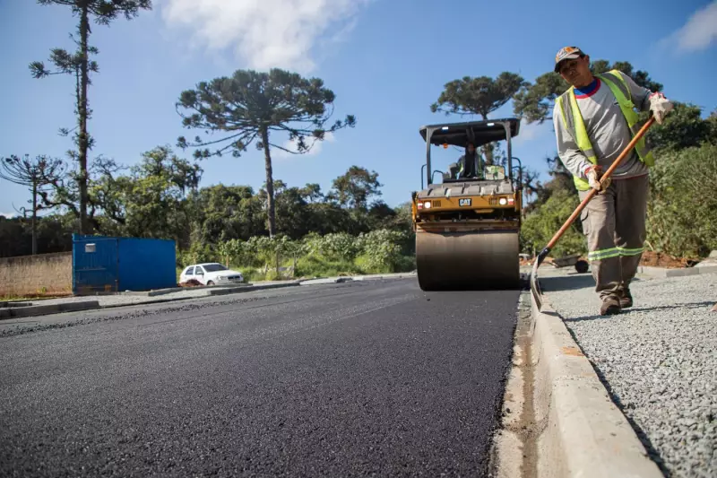 Fazenda Rio Grande avança com projeto de asfaltamento total das vias urbanas
