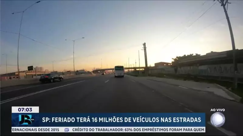 Feriado em SP: mais de 1,6 milhão de veículos devem circular nas rodovias
