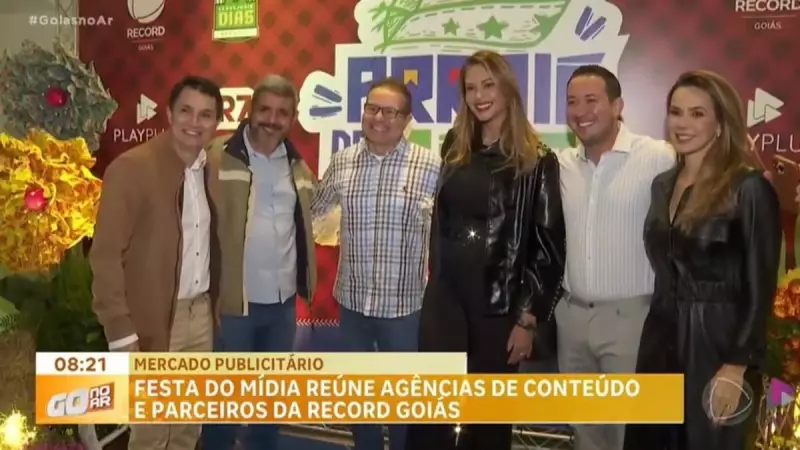 Festa do Mídia da Record Goiás celebra profissionais da comunicação com grande evento