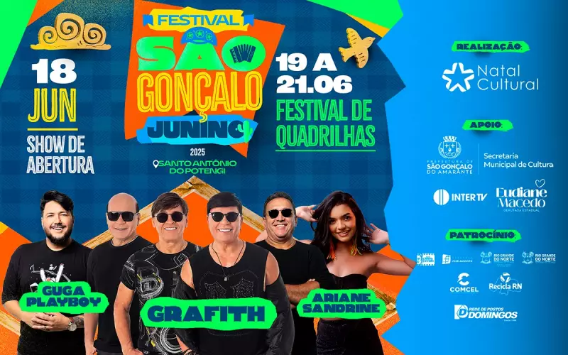 Festival de Quadrilhas de São Gonçalo começa dia 19 com vaga na Globo Nordeste