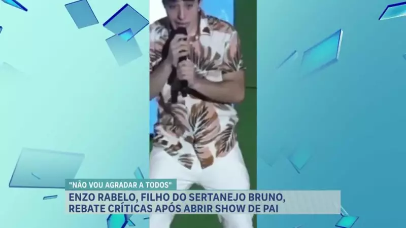Filho de Bruno, da dupla com Marrone, vira alvo de críticas após abertura de show polêmica