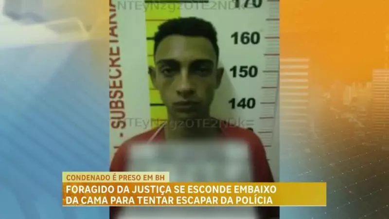 Foragido da Justiça é preso ao tentar se esconder embaixo da cama em BH