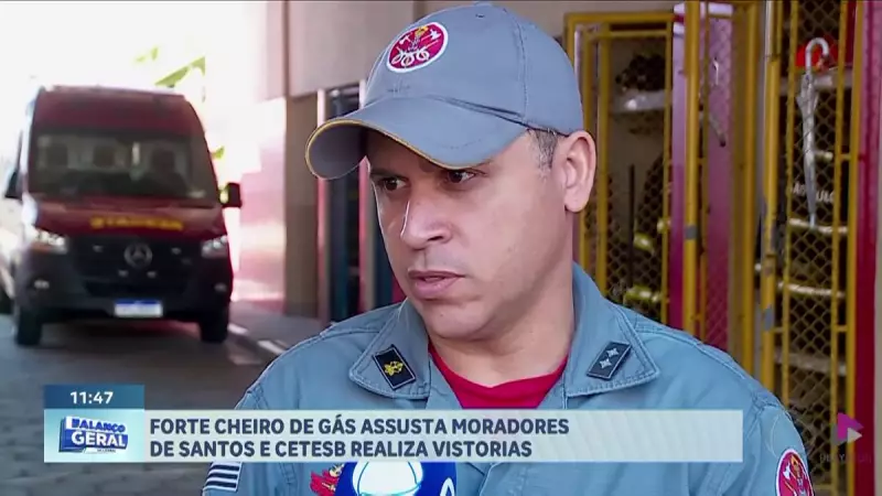 Forte cheiro de gás assusta moradores de Santos (SP); CETESB realiza vistoria