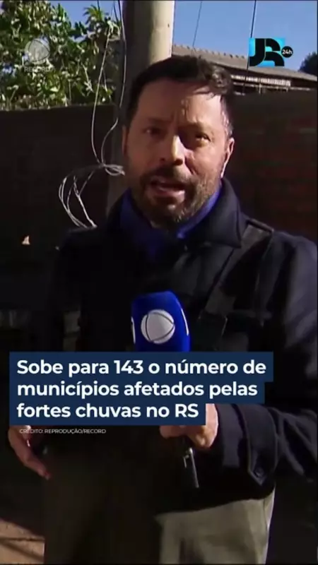 Fortes chuvas no RS: número de municípios afetados sobe para 143