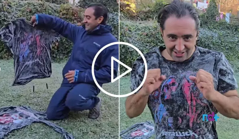 Fotógrafo enfrenta o frio extremo em SC com camisa de gelo: veja o vídeo impressionante!