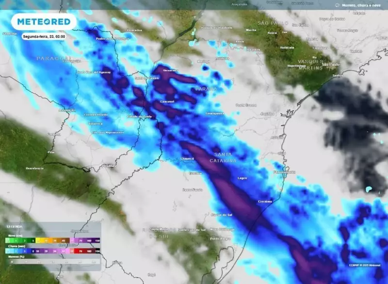 Frente fria provoca alertas de tempestades em várias regiões do Brasil
