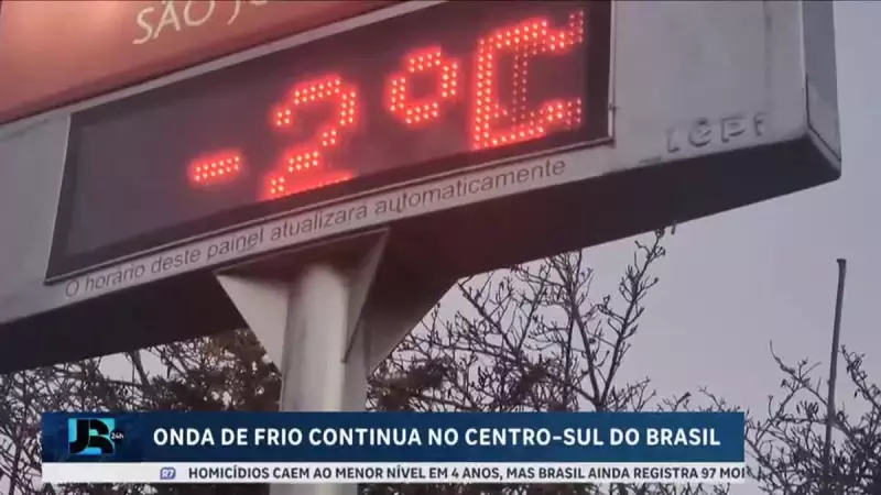 Frio intenso atinge o Centro-Sul do Brasil: saiba como se proteger