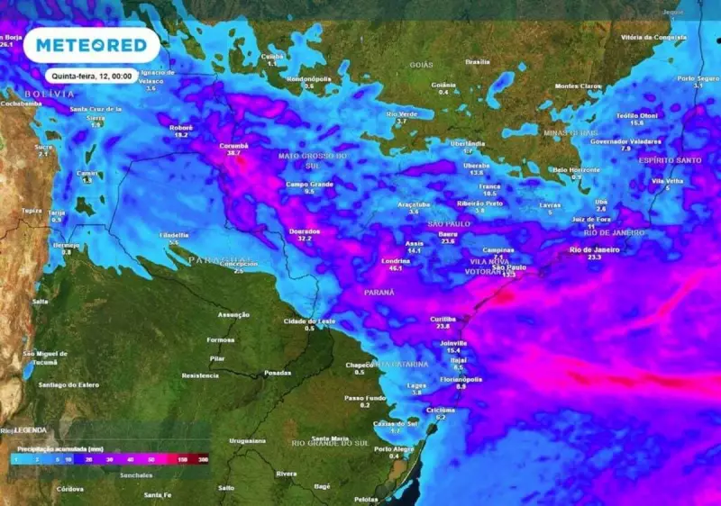Frio intenso e chuvas pontuais: saiba como o clima afeta o Brasil nesta quinta-feira