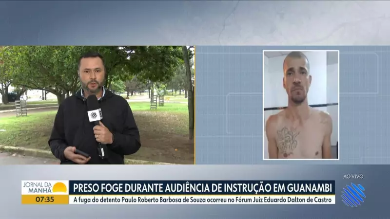 Fuga de preso após audiência na Bahia: veja os detalhes do caso