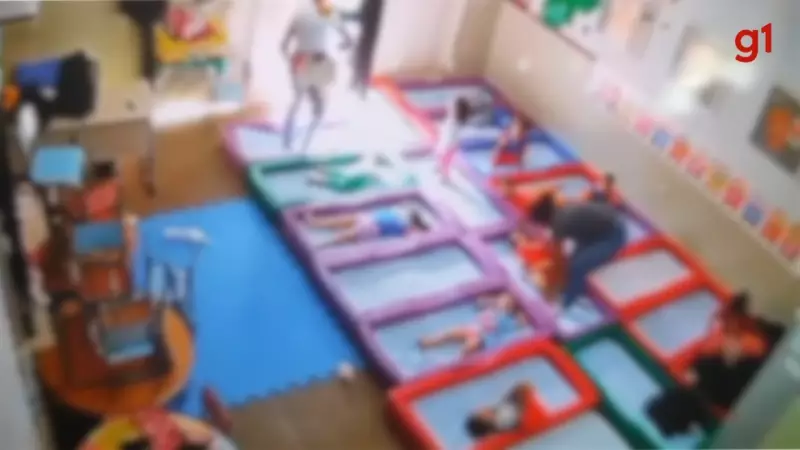 Funcionária de creche é flagrada agredindo crianças em MS; vídeo choca