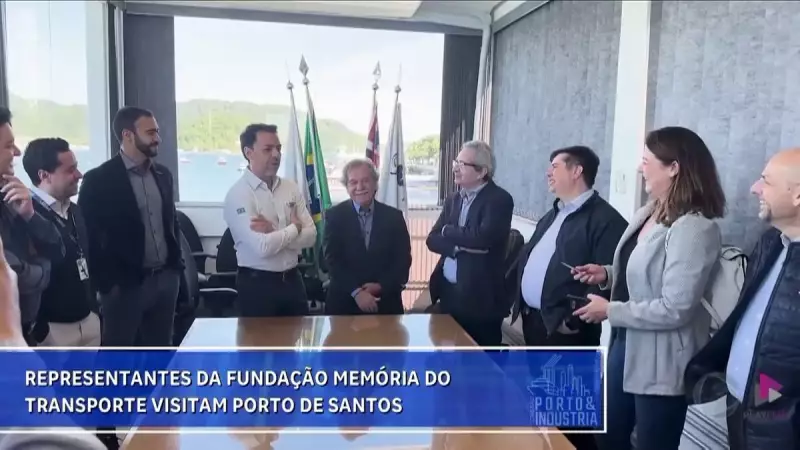 Fundação Memória do Transporte visita Porto de Santos para fortalecer conexão porto-indústria