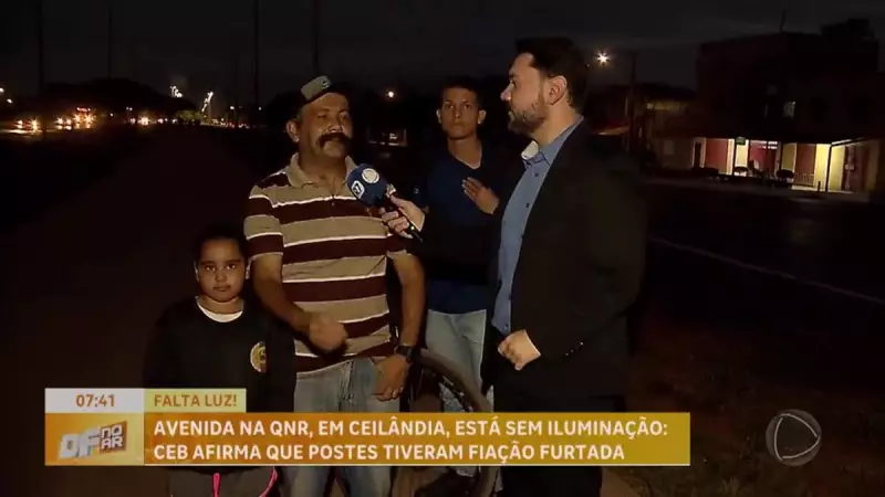 Furto de fiação elétrica deixa principal avenida de Ceilândia no escuro — saiba os detalhes