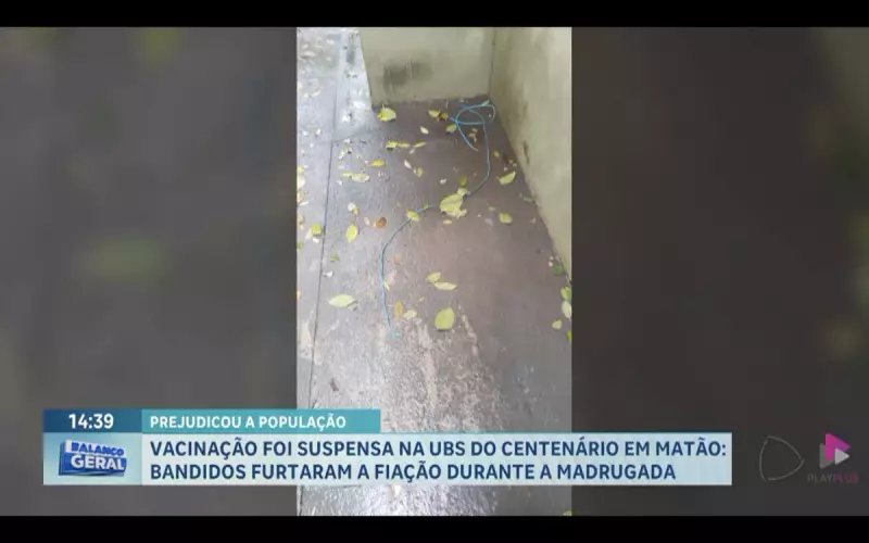 Furto de fiação suspende vacinação em UBS de Matão, SP: saiba como isso afeta a população