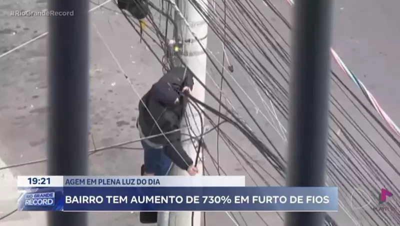 Furtos de fios elétricos disparam 730% no bairro Rio Branco e deixam moradores em alerta