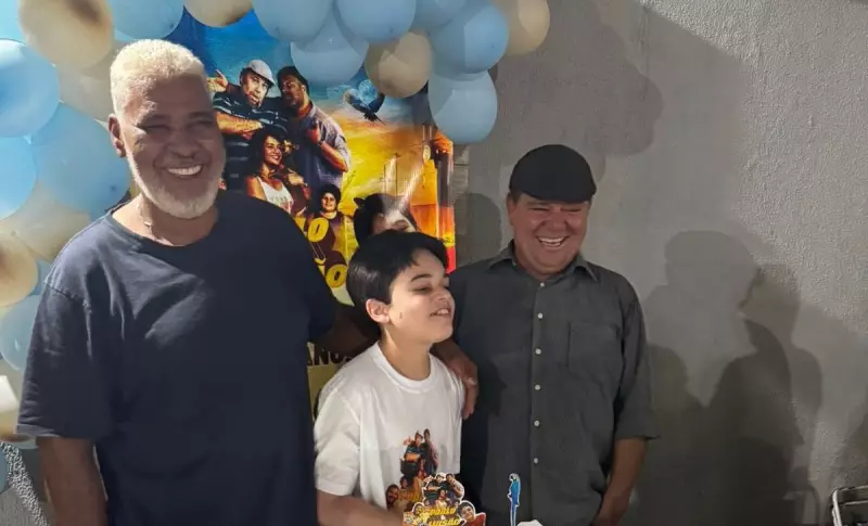 Garoto surpreendido em festa de aniversário com tema de Pablo e Luísão: veja a reação emocionante!