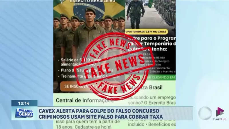 Golpe do falso concurso em Taubaté: Exército alerta sobre fraude e orienta como se proteger