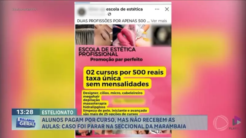 Golpe em Belém: Alunos compram curso de estética falso e ficam no prejuízo