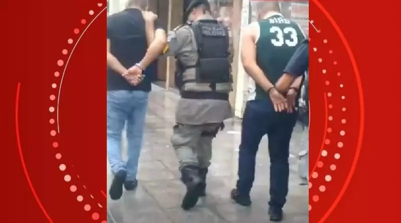 Golpistas são presos em flagrante dentro de agência bancária no centro de Maceió