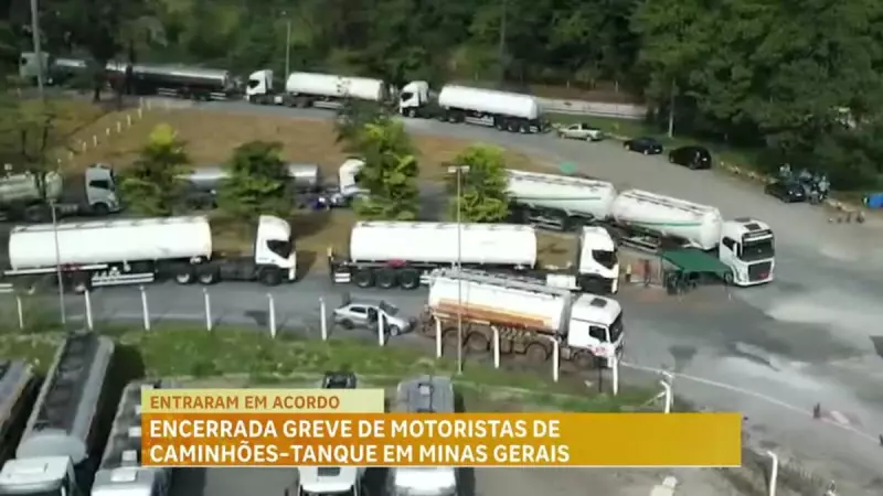 Greve de caminhoneiros tanque em MG chega ao fim após acordo com sindicatos