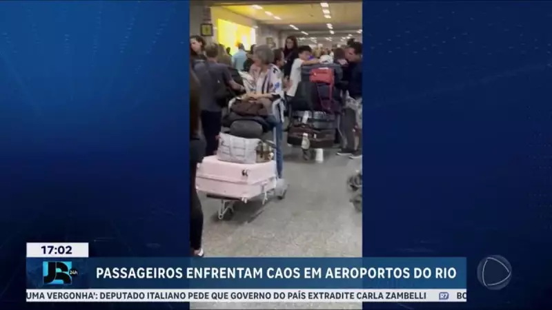 Greve dos fiscais da Receita Federal e neblina causam caos aéreo no Rio de Janeiro