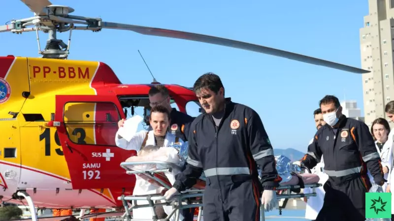 Heliponto do Hospital Oncológico salva vida de vítima de AVC em Pouso Alegre