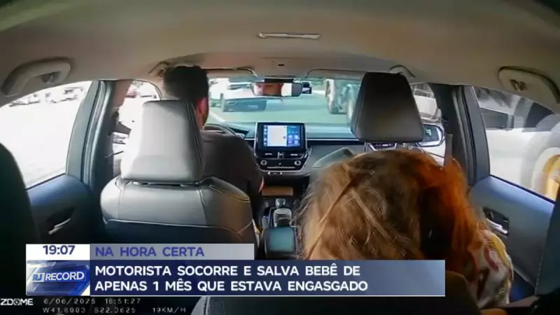 Herói do volante: motorista salva bebê engasgado em corrida contra o tempo em Macaé, RJ