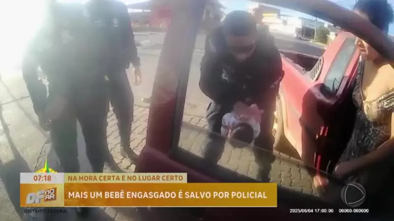 Herói em ação: policial militar salva bebê engasgado na Estrutural (DF)