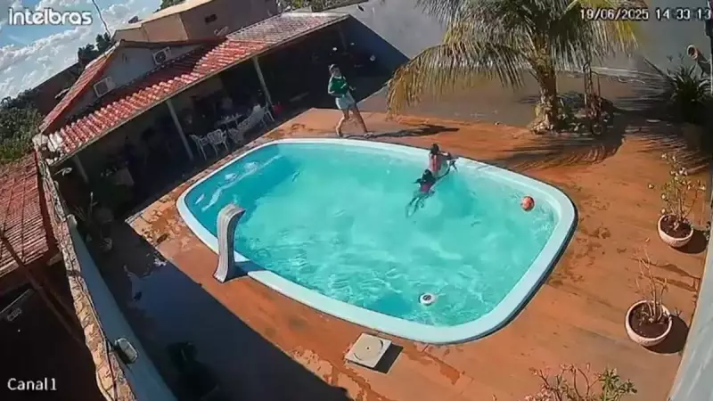Heroína de 8 anos salva criança de afogamento em piscina — veja o vídeo emocionante!