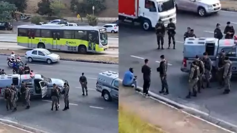Homem armado rende mulher em ponto de ônibus e é baleado pela polícia em BH