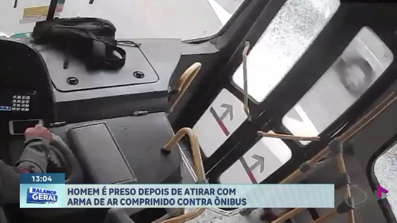 Homem atira em motorista de ônibus com arma de ar comprimido em São José dos Campos, SP