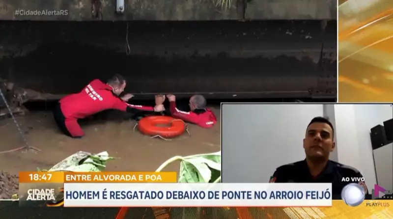 Homem com deficiência auditiva e de fala é resgatado durante enchente no Arroio Feijó, RS