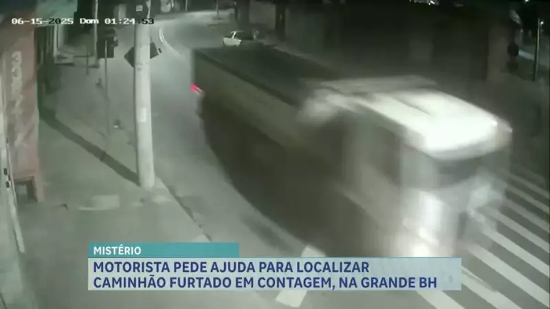 Homem desabafa após ter caminhão furtado em Contagem: "É o que sustenta minha casa"
