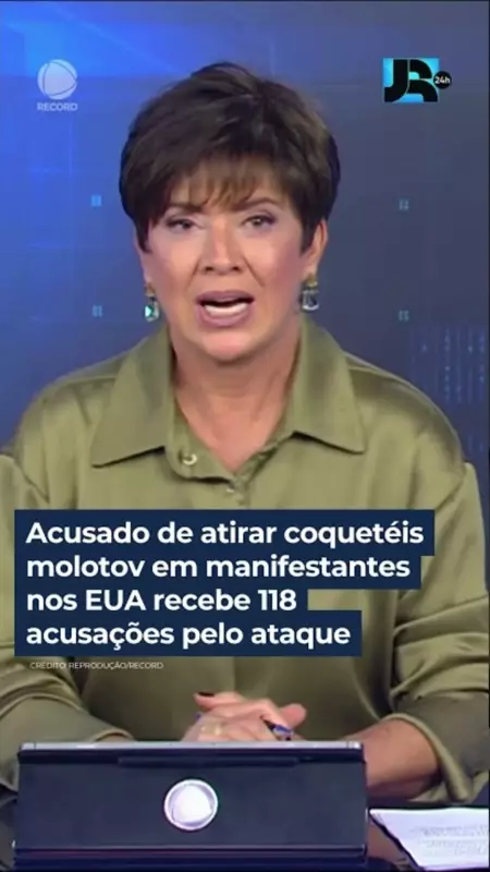 Homem é acusado de 118 crimes por atirar coquetéis molotov em manifestantes nos EUA