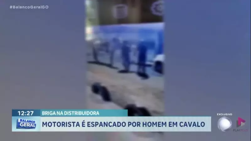 Homem é brutalmente espancado por suspeito montado a cavalo em Guapó, GO