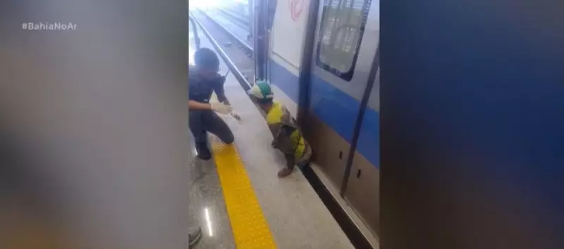 Homem é prensado por trem ao tentar atravessar trilhos em Salvador: veja detalhes do acidente