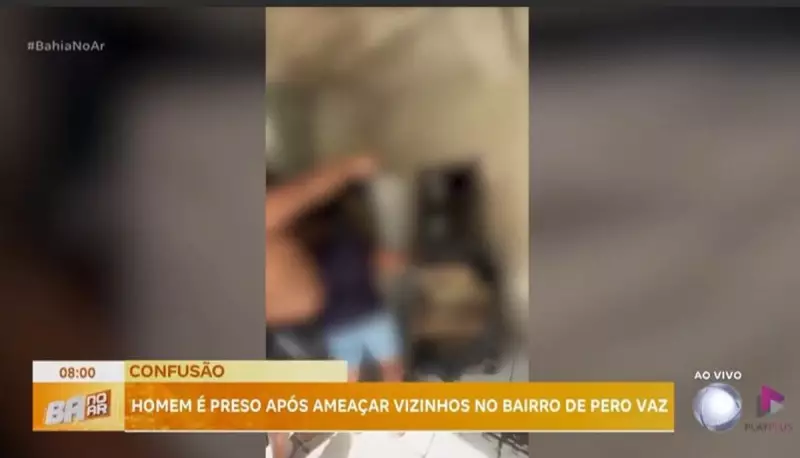 Homem é preso após ameaçar vizinhos com arma em Salvador