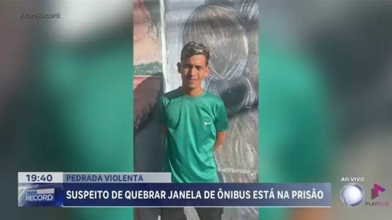Homem é preso após arremessar pedra contra ônibus lotado em rodovia