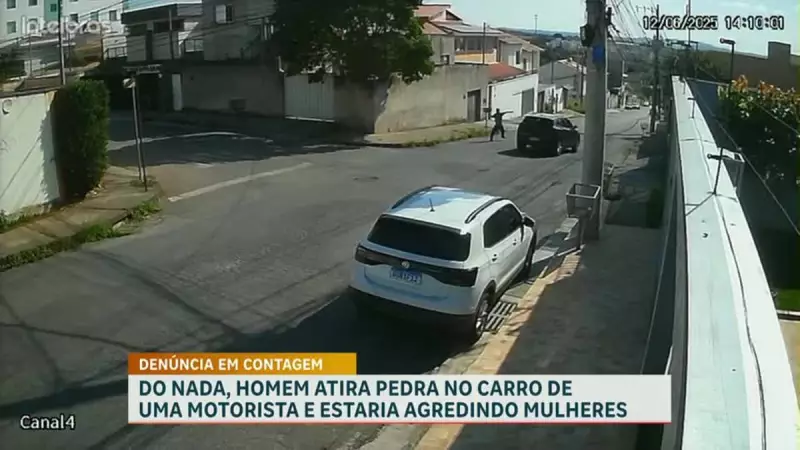 Homem é preso após arremessar pedra em carro, chutar adolescente e tentar furtar casa na Grande BH