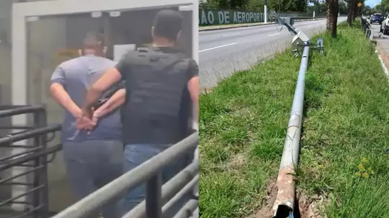 Homem é preso após destruir radar em Belém e postar vídeo nas redes sociais