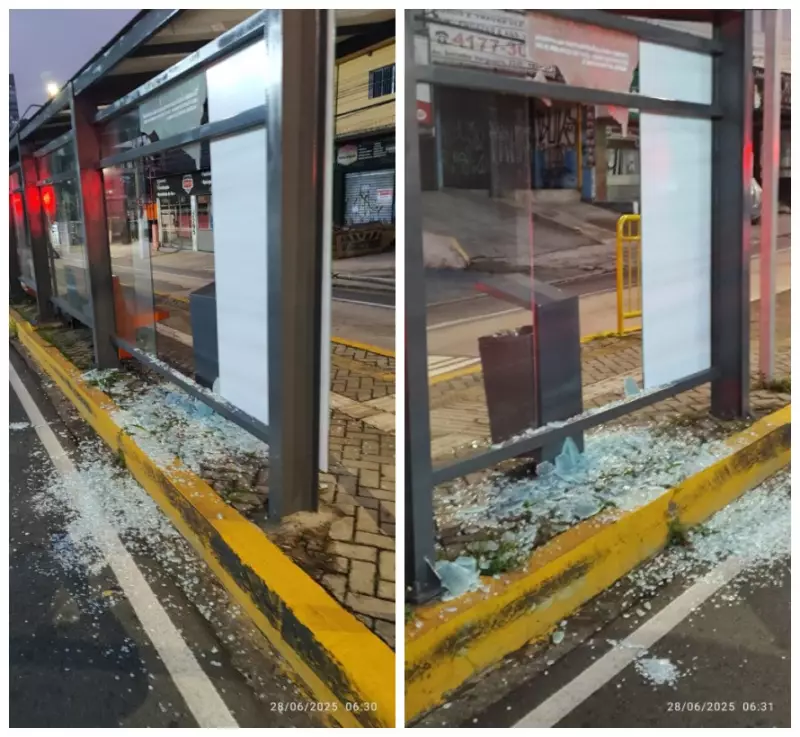 Homem é preso após destruir três ônibus com pedras e barra de ferro em São Bernardo do Campo
