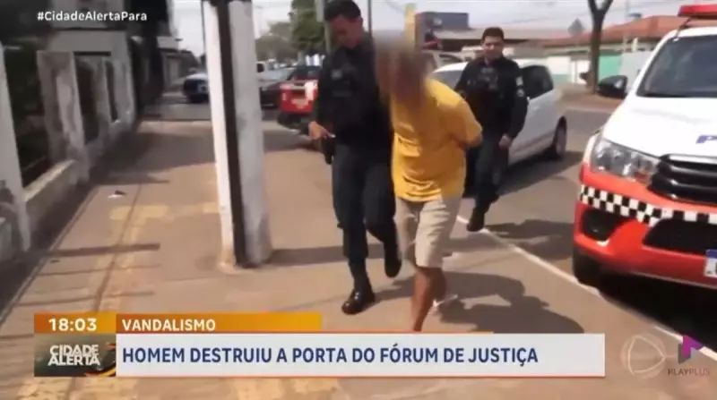 Homem é preso após invadir Fórum da Justiça em Porto de Moz, no Pará